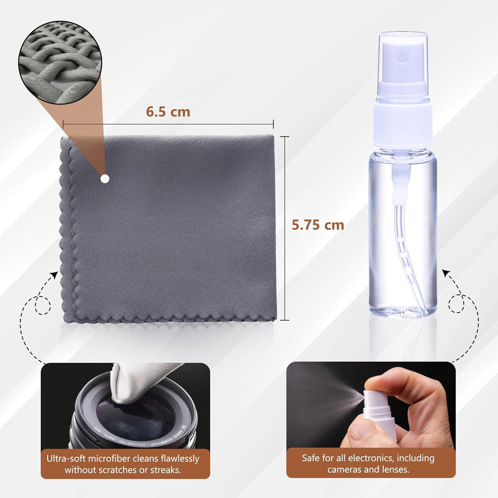 Professional 19 in 1 Camera Cleaning Kit, Camera Lens Cleaning Kit with Lens Pen, Air/Dust Blower, Microfiber Lens