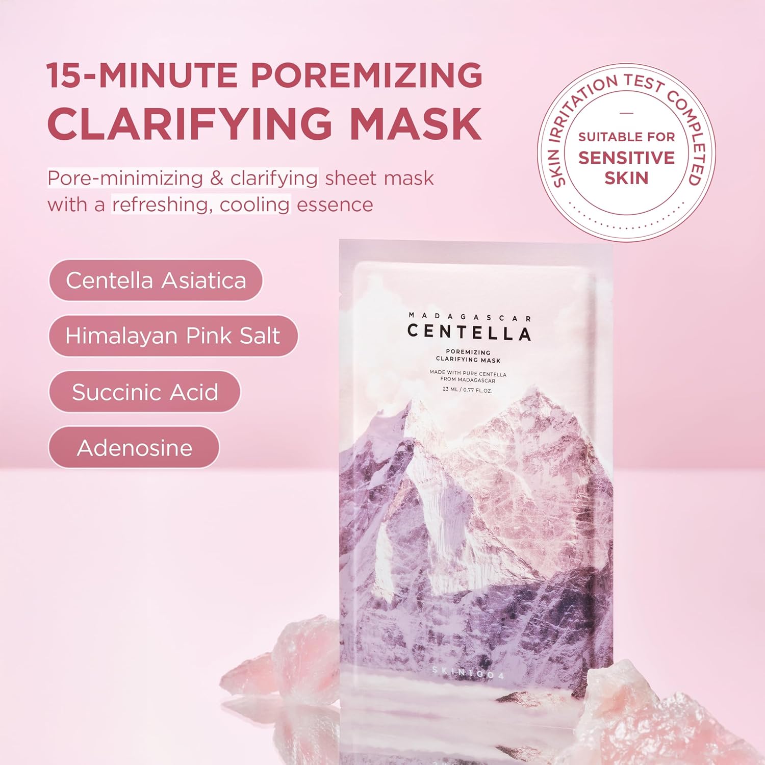 Poremizing Clarifying Mask, Face Mask Skincare for Pore Elasticity, Pore Minimizer for face, Gentle Exfoliating Sheet