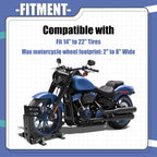 Motorcycle Wheel Chock Trailer, Adjustable Motorcycle Front Tire