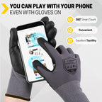 Safety Work Gloves,16Pairs Nitrile Micro Foam Coated,Seamless Knit,L