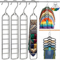 36-Hole Heavy Duty Space Saving Hangers for Closet Organizers and Storage | 4 Pack Cascading Hanger for