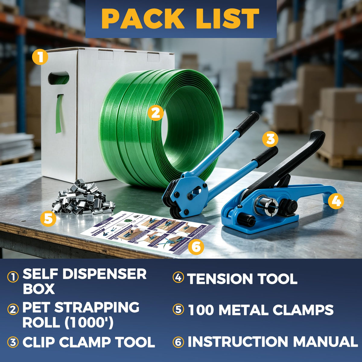 Heavy Duty Packaging Banding Strapping Kit Industrial Banding Tools