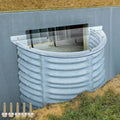 39'' x 16'' Polycarbonate Window Well Cover Outside