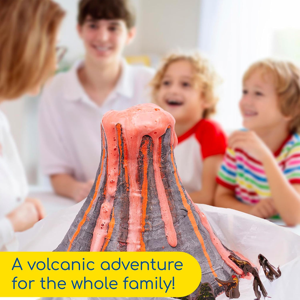 Thames & Kosmos Massive Erupting Volcano STEM Kit | DIY Giant Volcano Model, 1-Foot Tall | Includes Materials for