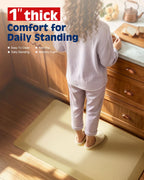 1 Inch Extra Thick Anti-Fatigue Mat for Standing Desk & Kitchen