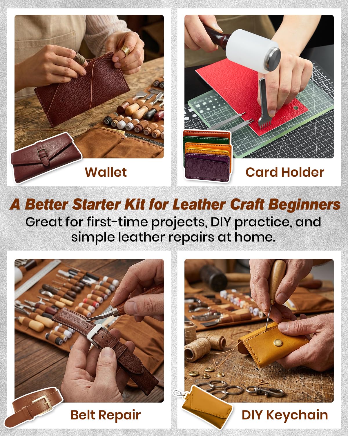 Leather Working Tools kit Leather Tooling Kit Leather Craft Tools