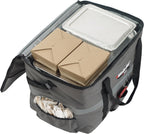 23" Gray Insulated Food Delivery Bag, Large