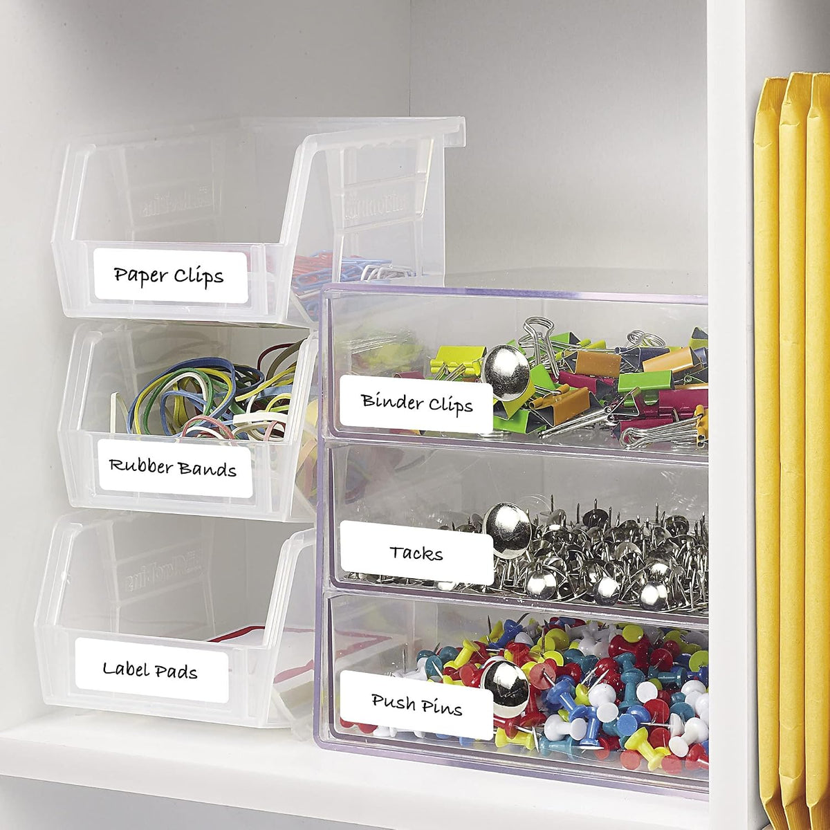 Multi-Use Removable Labels, 1" x 3", Print or Write ID Labels, White, 250 Total (05436)