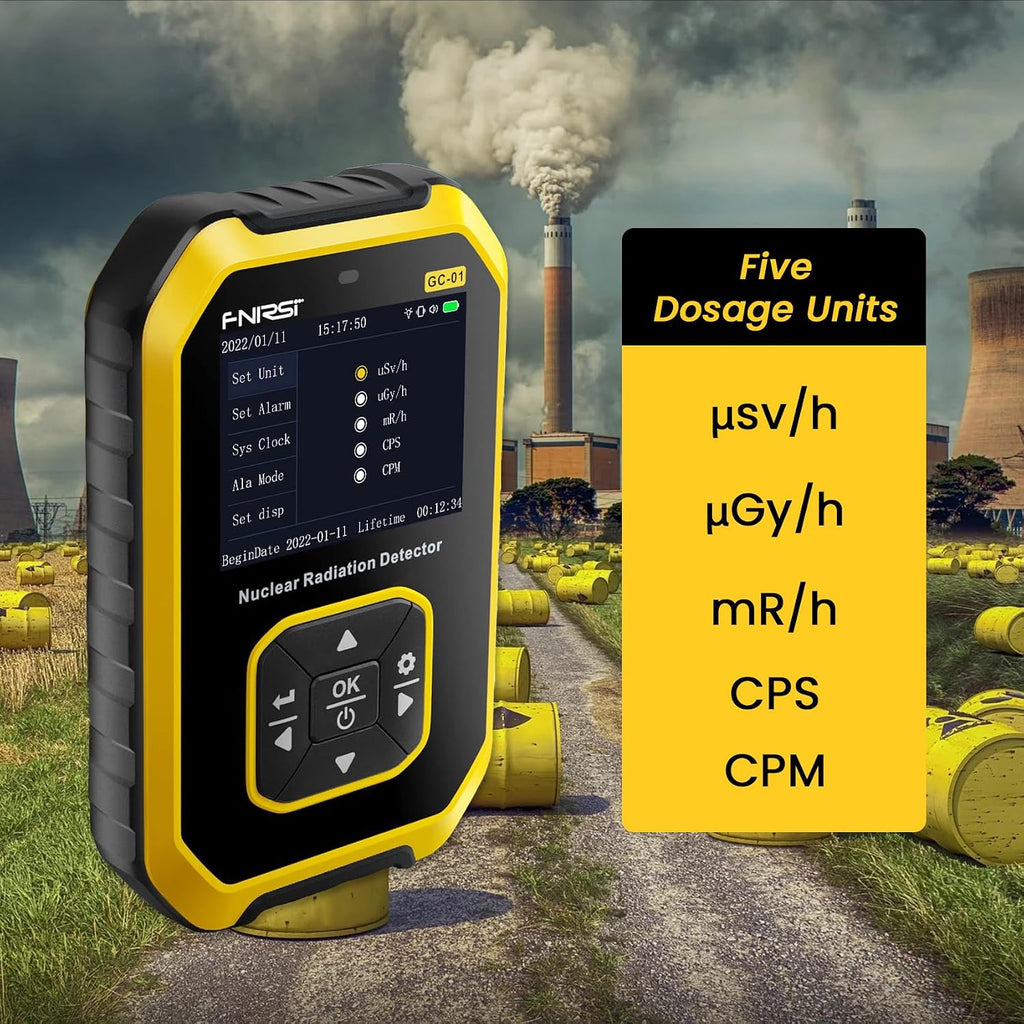 Geiger Counter Radiation Detector, Dosimeter Radiation Detector with LCD Display, Portable Handheld Beta Gamma X-ray