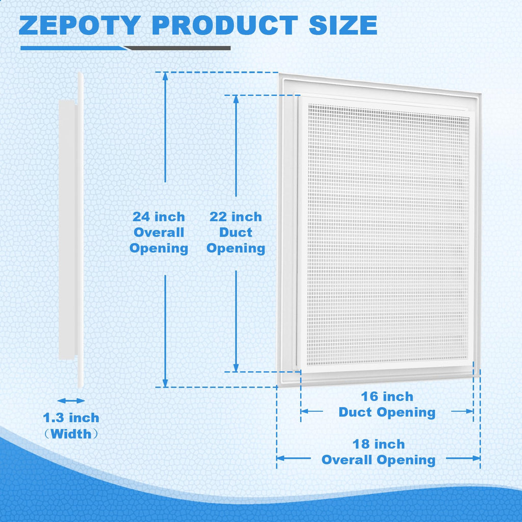 18"x24" Aluminum Gable Vent with Screen