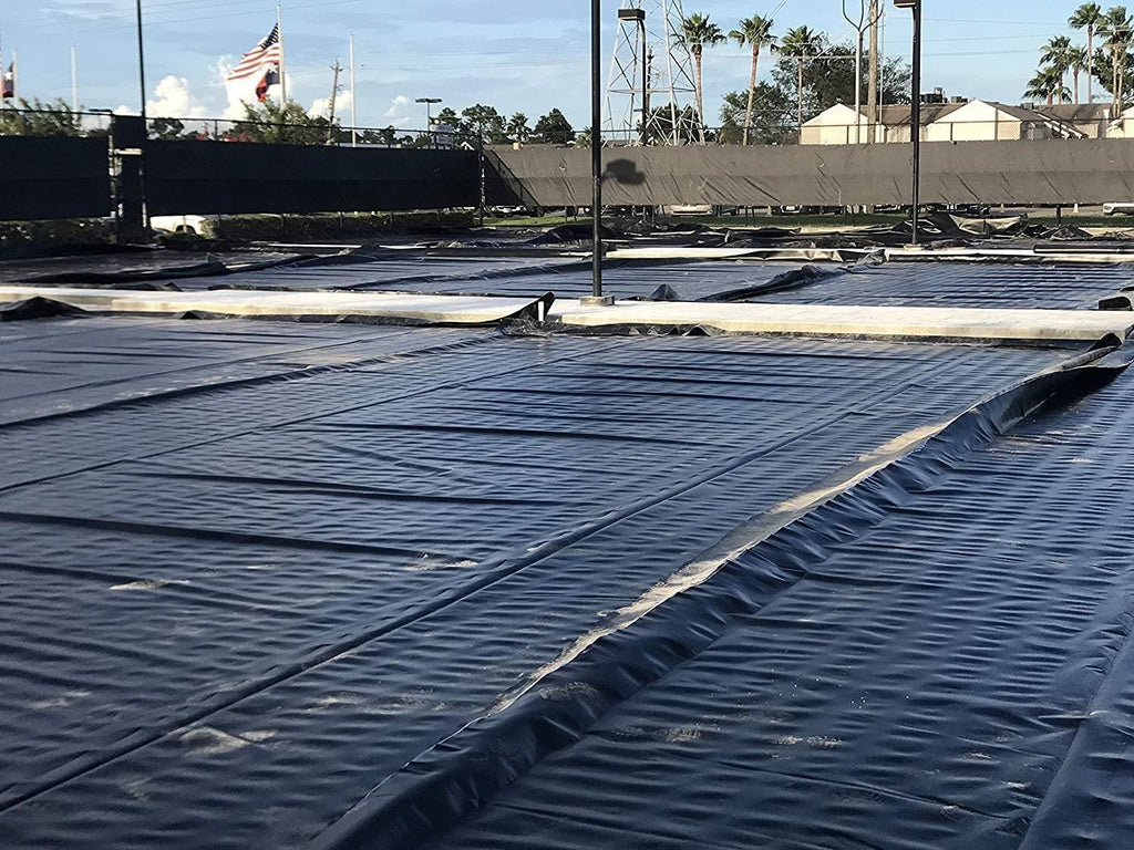 Poly Sheeting Heavy Duty 6 Mil Roll Black (20' x 100') for Construction, Landscape Ground Cover, Weed Barrier