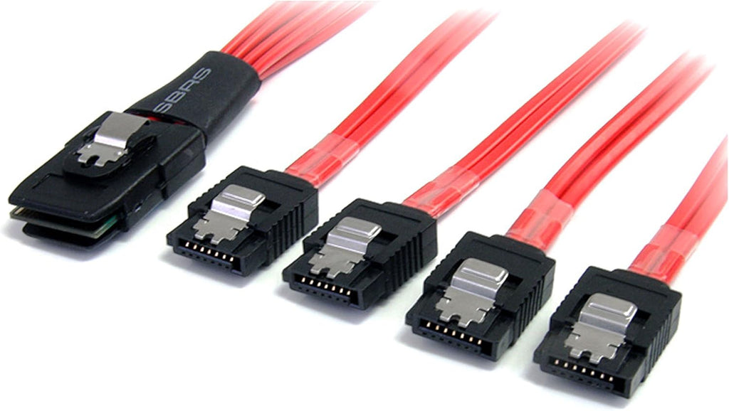 StarTech 1m Internal Mini SAS to SATA Cable (SAS8087S4100)