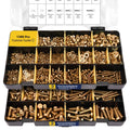 1380pcs Nuts and Bolts Assortment Kit - Heavy Duty Grade 8.8 Metric M4 M5 M6 M8 Bolt Set with Assorted Nuts and