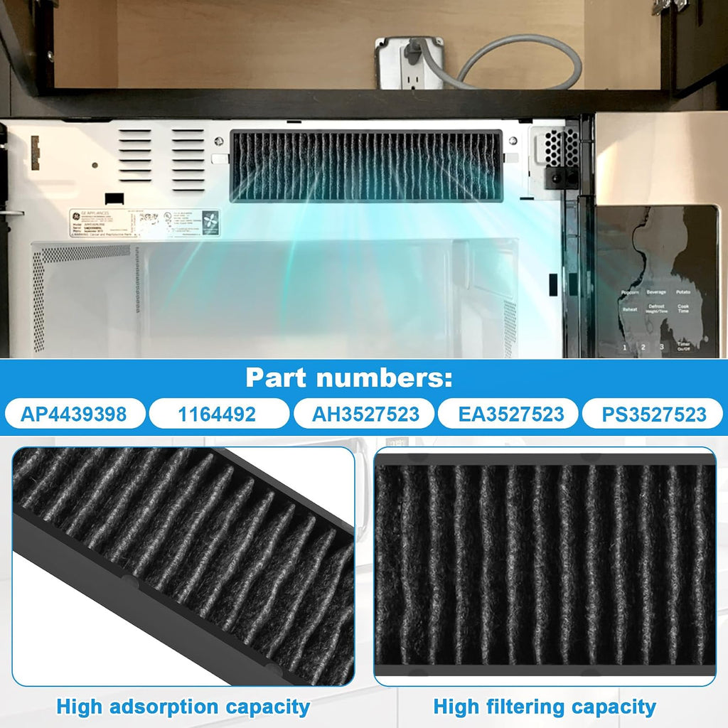 5230W1A003A Microwave Charcoal Filter Replacement Compatible with Kenmore