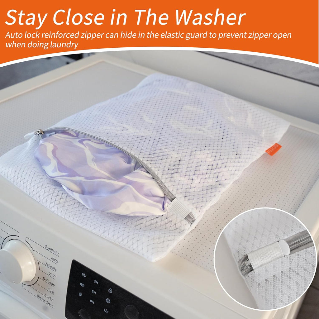 Diamond Mesh Laundry Bags 2 Pack (XX-Large, 24x24”) | Heavy Duty Mesh, Durable Zipper