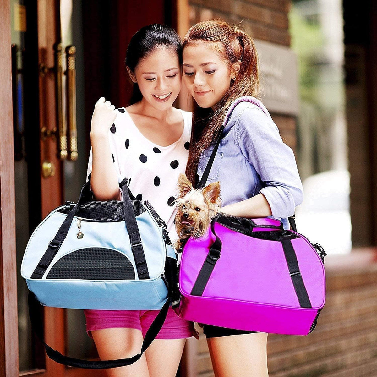 Cat Carrier,Soft-Sided Pet Travel Carrier for Cats,Dogs Puppy Comfort Portable Foldable Pet Bag Airline Approved