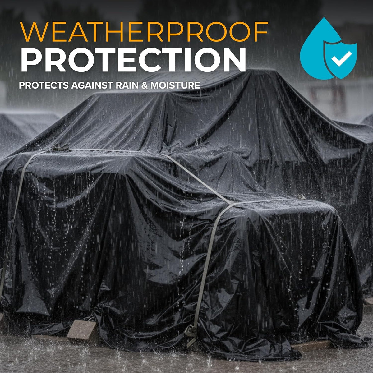 Black Plastic Sheeting 3' x 50', 4 Mil 2 Pack Landscape Weed Barrier Film