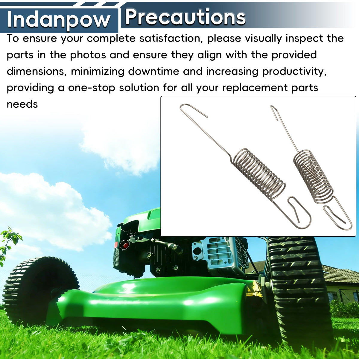 Indanpow Governor Spring Compatible with Briggs & Stratton 596459 (2 Pack) ﻿