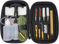 9mm Pistol Cleaning Kit, Handgun Cleaning kit for .357 .38 with 9mm Gun Snakes in a Rigid Zippered Container