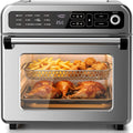 18QT Air Fryer Toaster Oven Combo, 12-in-1, Stainless Steel, Silver | Non-Toxic Countertop Convection Oven with