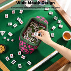 Mahjong Tile Bag Striped Clutch Green Pink Leopard Print