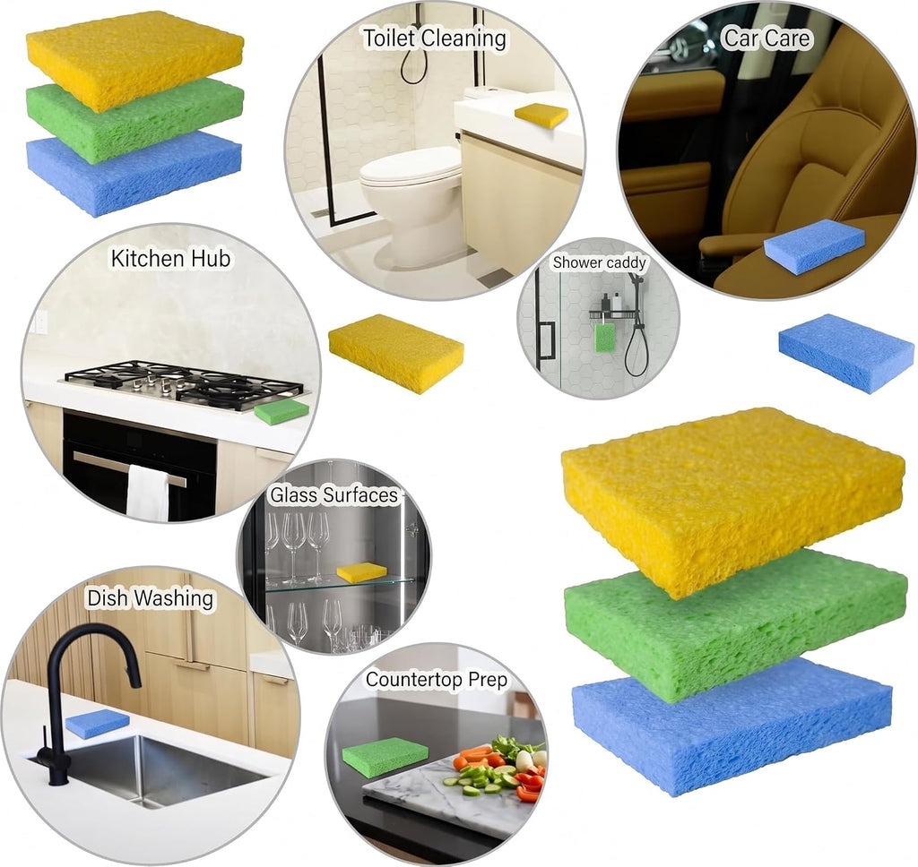 36 Pk Pop-Up Compressed Cellulose Kitchen Sponges