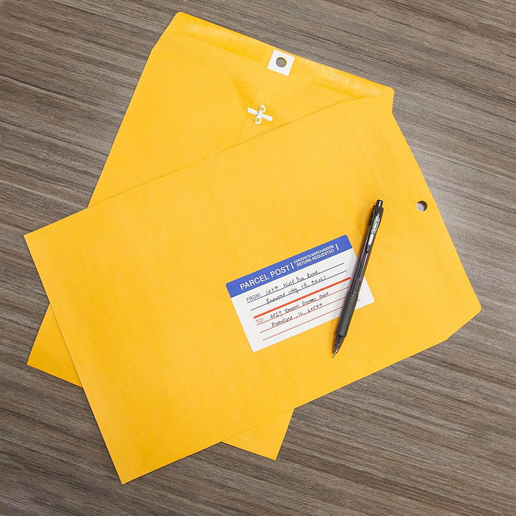 9 x 12 in Manila Clasp Envelopes, 4 Ct
