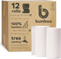 100% Bamboo Kitchen Rolls | Pack of 12 Rolls (2-Ply) | Multipurpose, Plastic-Free, Eco-Friendly, Super Absorbent