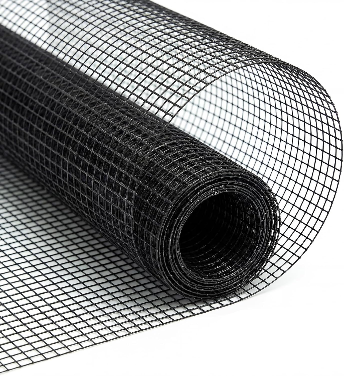 7.5ft*100ft Deer Fence Netting, Heavy Duty HDPE Mesh Animal Barrier, Black