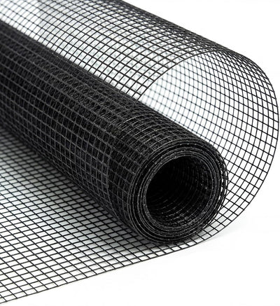 7.5ft*100ft Deer Fence Netting, Heavy Duty HDPE Mesh Animal Barrier, Black
