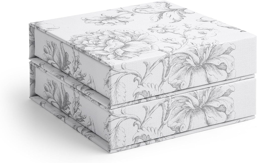 Luxury Small Gift Boxes with Magnetic Lids, 4" x 4" x 1" (5 Pack)