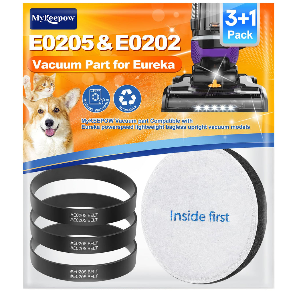 E0205 Vacuum Belt Part Compatible with Eureka PowerSpeed Lightweight Vacuum