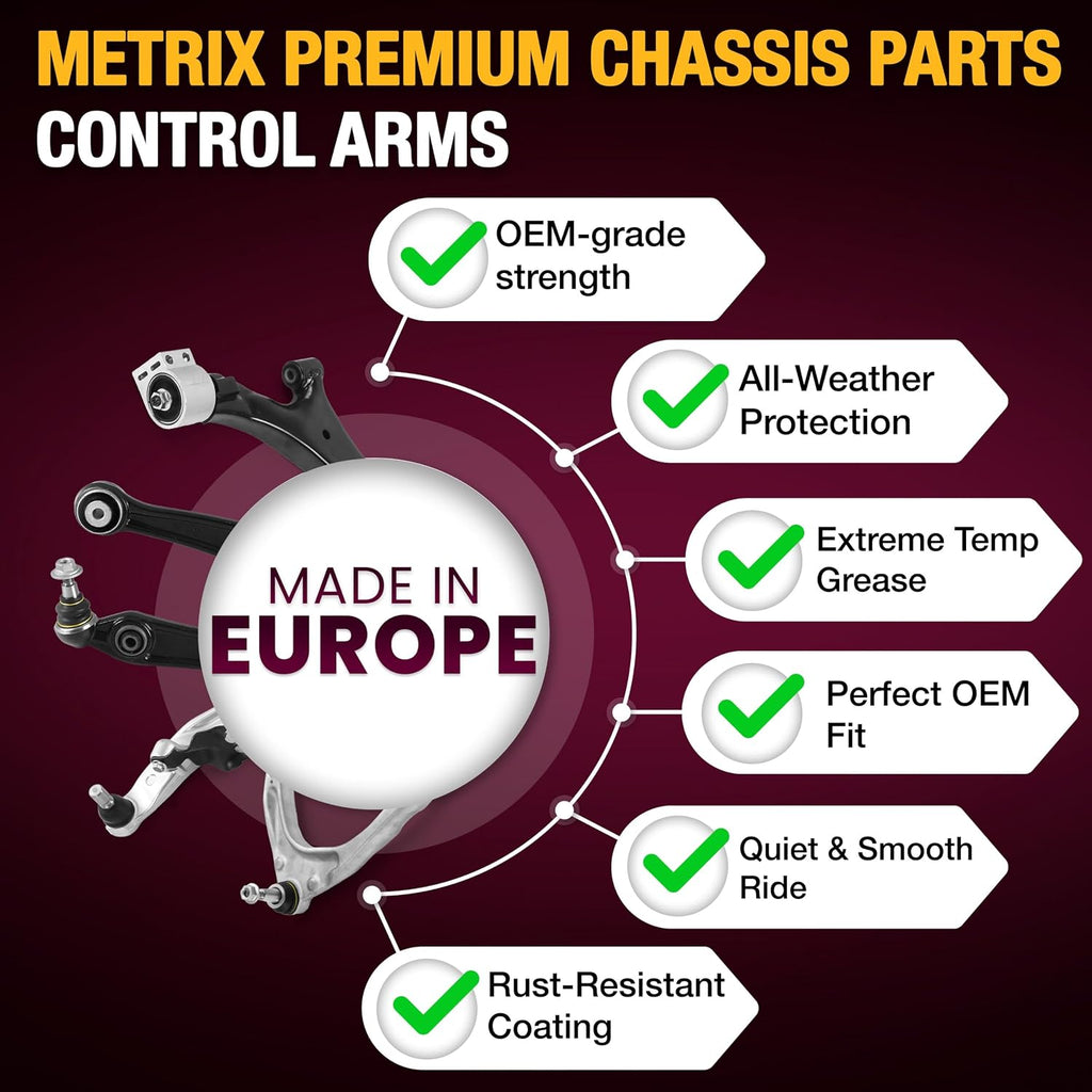 Metrix Premium Chassis Parts - Control Arm w Ball Joint & Bushing Assembly