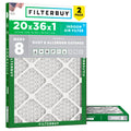 20x36x1 Air Filter MERV 8 Dust & Allergy Defense (2-Pack)