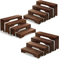 3 Set Upgraded Wooden Tiered Risers Display Stand