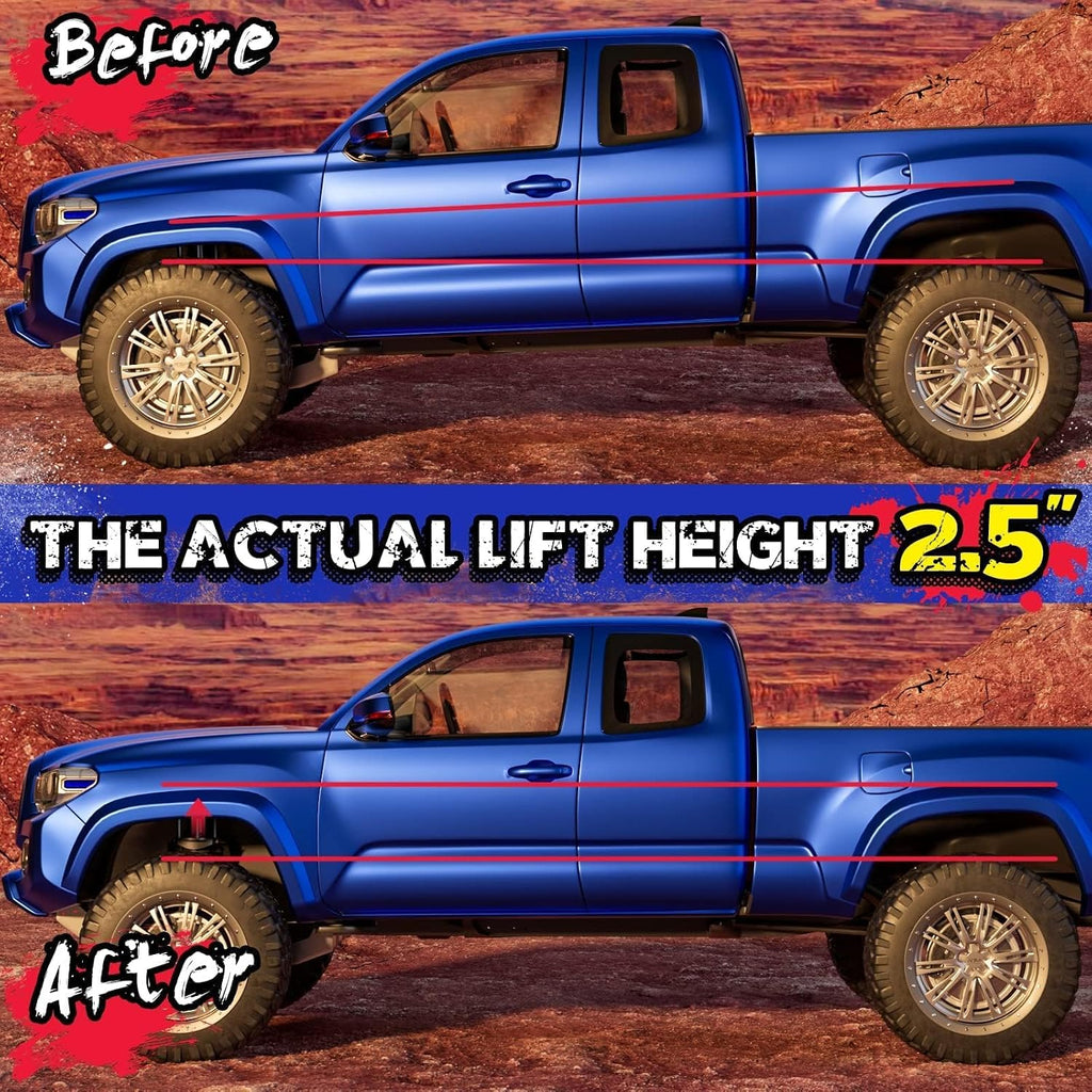KSP 2.5" Front Leveling Lift Kits for F150 2004-2026, 2.5in Chassis Level Kit Compatible With Expedition 2003-2018, Mark LT, 2pcs Auminum Suspension Strut Spacers Work On shock Absorber