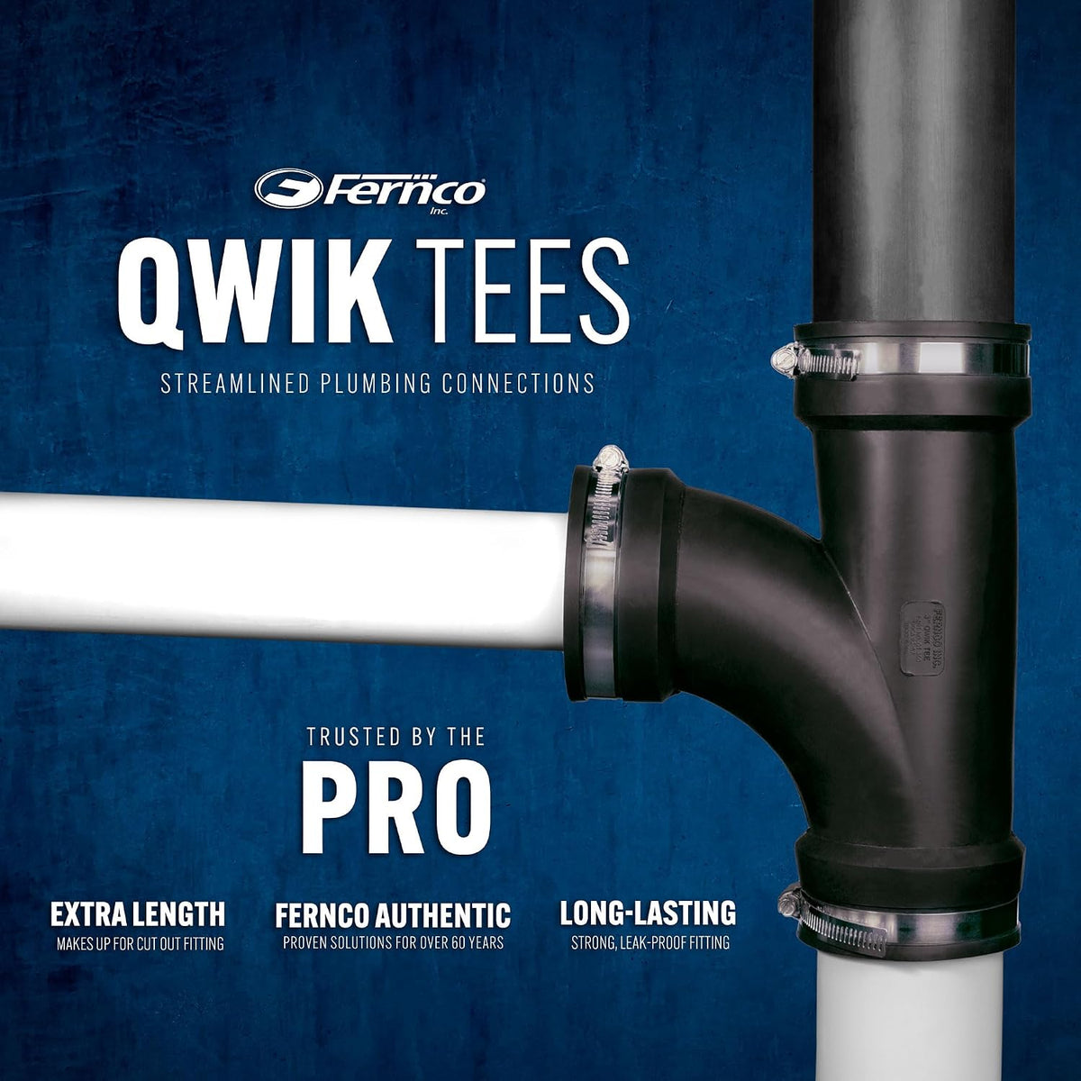Fernco QT-400 4-in. Qwik Tee