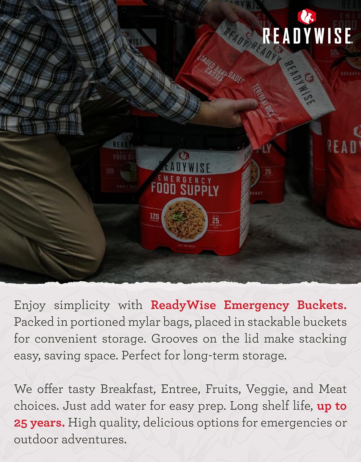 Emergency Food Supply - 18 Servings Favorites Box, Survival Food Kit with Freeze Dried Prepper Food & Dehydrated