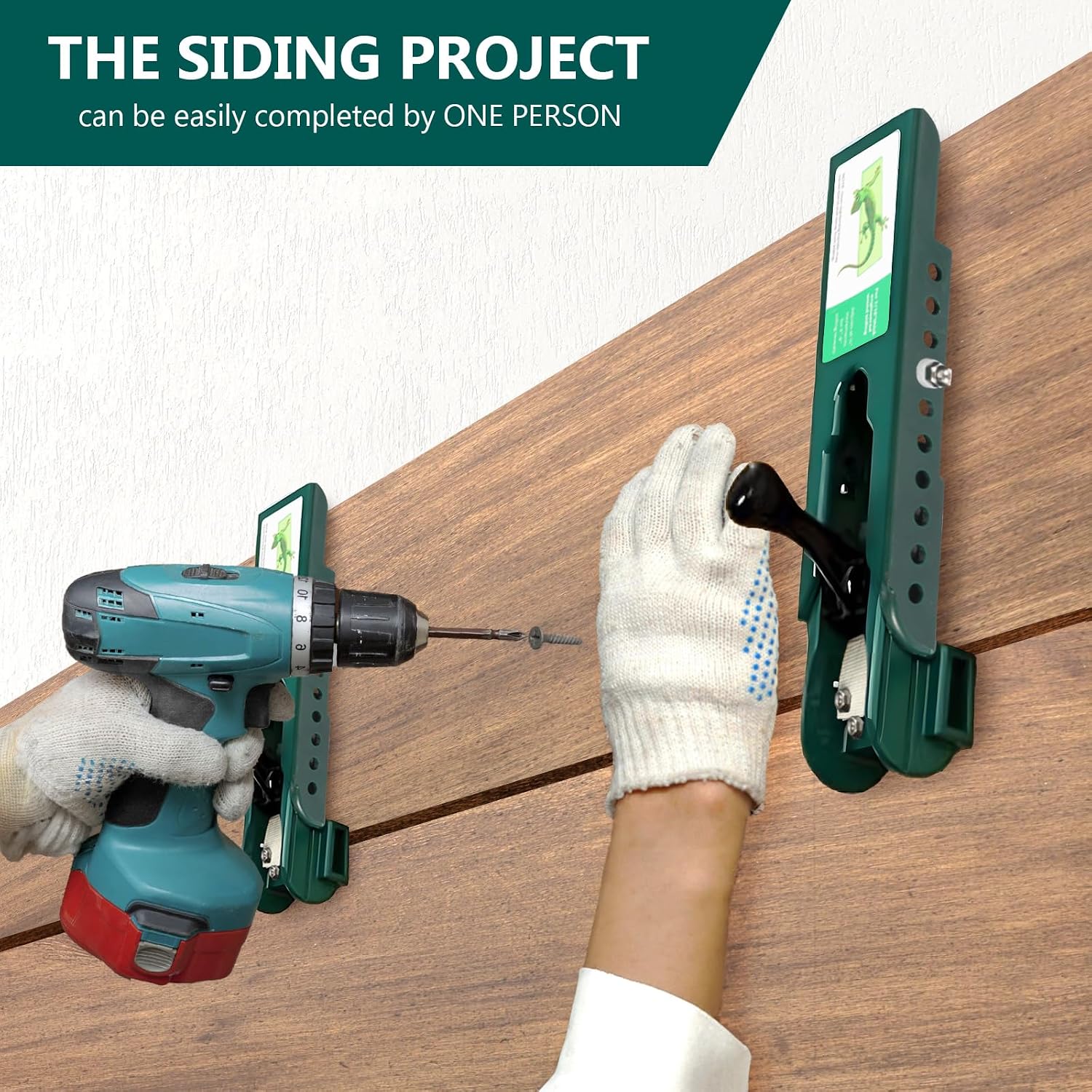 Siding Installation Tools Compatible with 3/8 inch Fiber Cement siding, Siding Tools Lap Siding Gauge with Adjustable