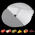 (8 Pack) Round Silicone Dehydrator Sheets, Dostk Premium Non Stick Silicone Mesh for Fruit Dehydrator, Tray Liner