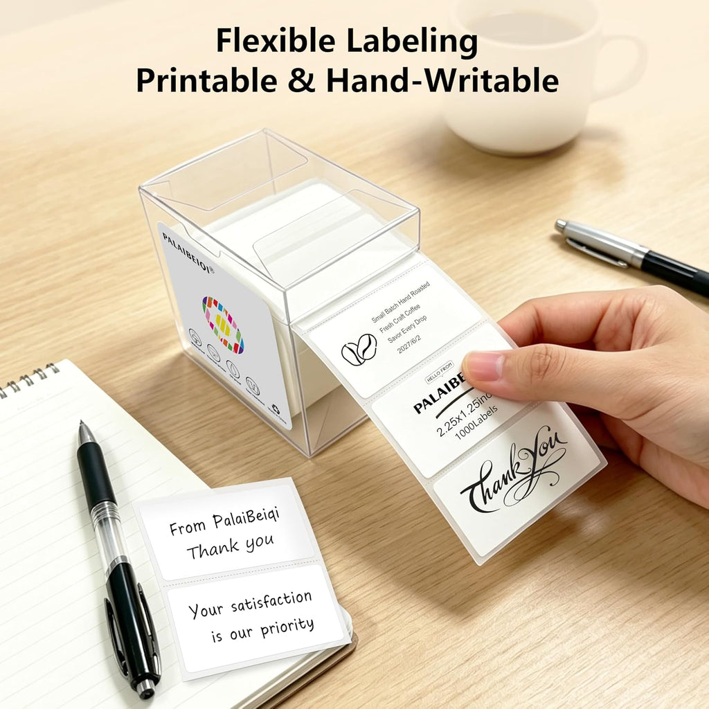 2.25"X1.25" Direct Thermal Labels, Thermal Printer Labels, 1000 Labels/Roll