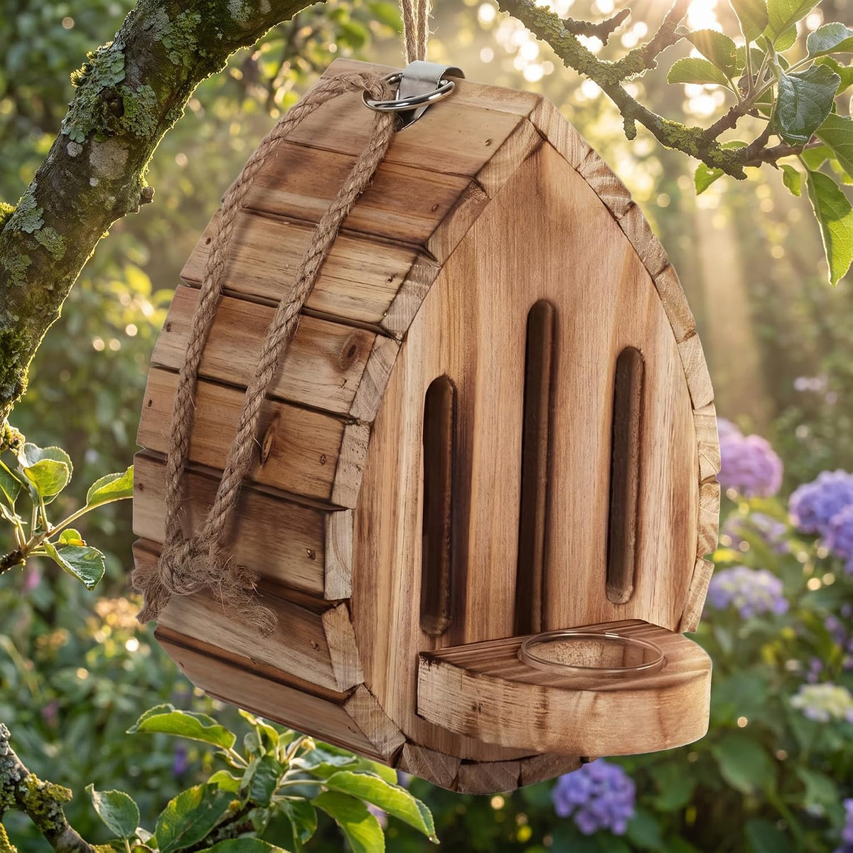 Butterfly House Hanging Butterflies House with Back Door Habitat Nesting Room for Garden Moths Bees