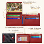 Wallet for Men Slim RFID Blocking Credit Card Holder Leather Wallet