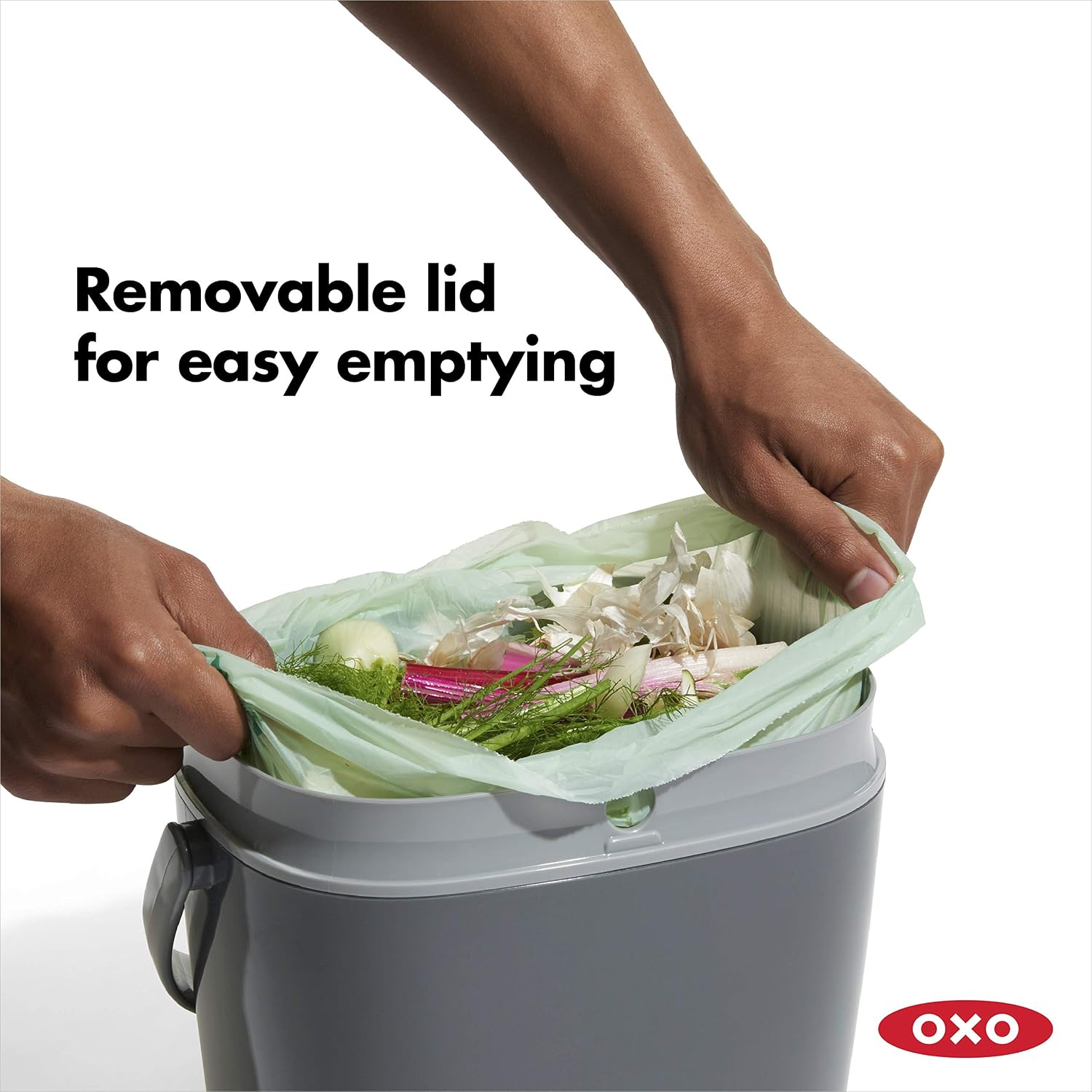 Good Grips EASY-CLEAN COMPOST BIN - CHARCOAL - 1.75 GAL/6.62 L