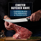 Butcher Knife Set, Brisket, Breaking & Boning Knife for Meat