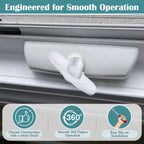 4 Pack Universal Tee Crank Casement Window Handles, White