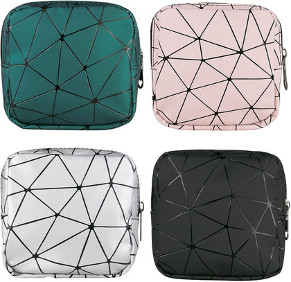 Sanitary Napkin Storage Bags 4 Pcs Menstrual Cup Pouches Nursing Pad Holder Tampon Bags Portable Period Kit Bag