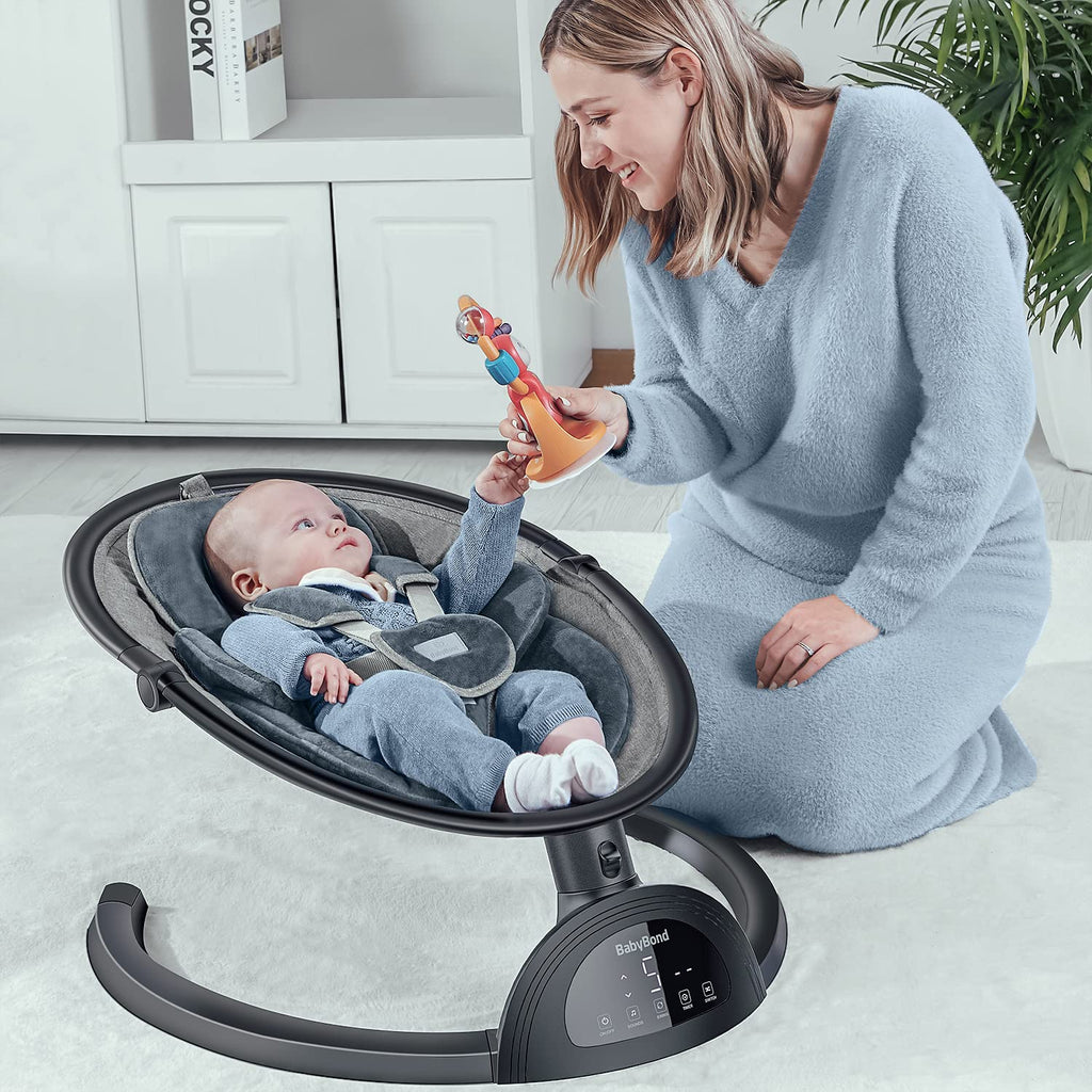 Baby Swings for Infants, Bluetooth Infant Swing with Music Speaker | Baby Swing with 3 Seat Positions, 5-Point