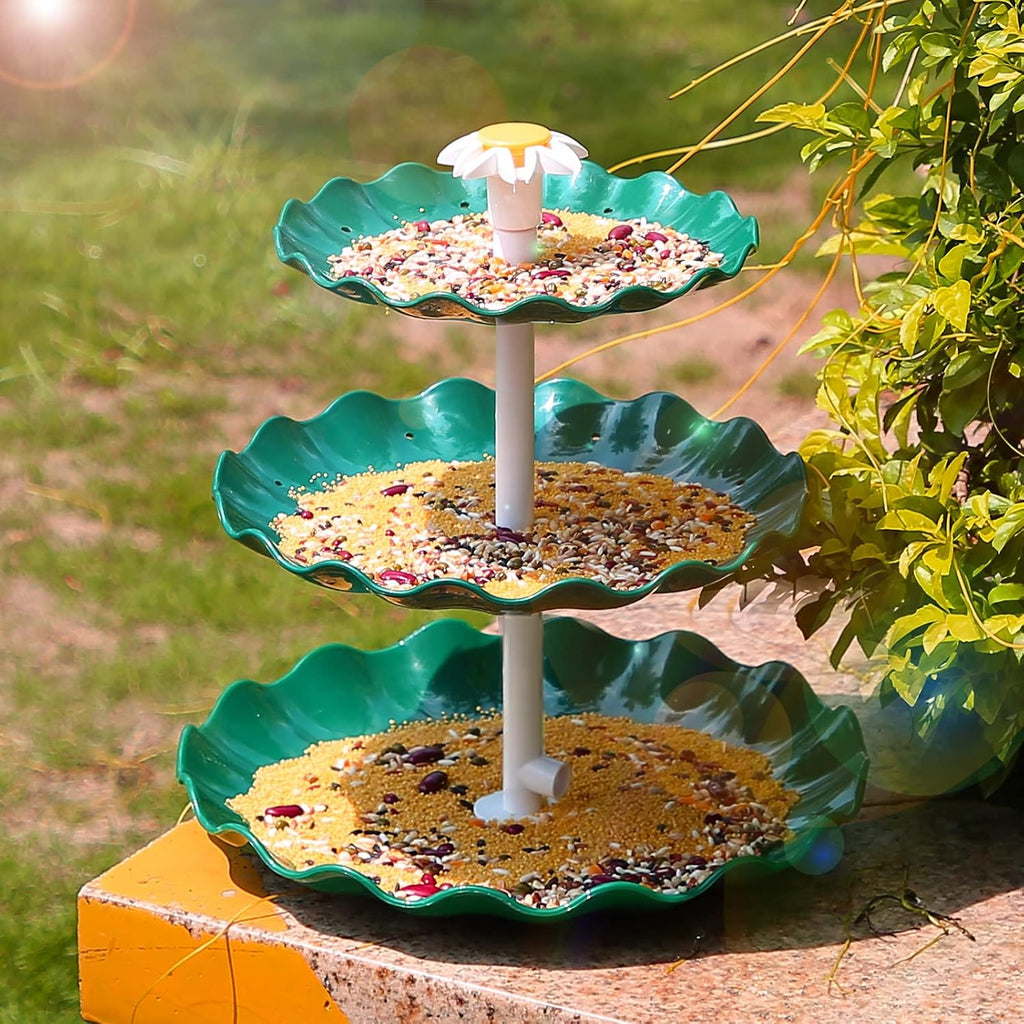 3‑Tier Solar Bird Bath Fountain with 3.5W Solar Water Pump