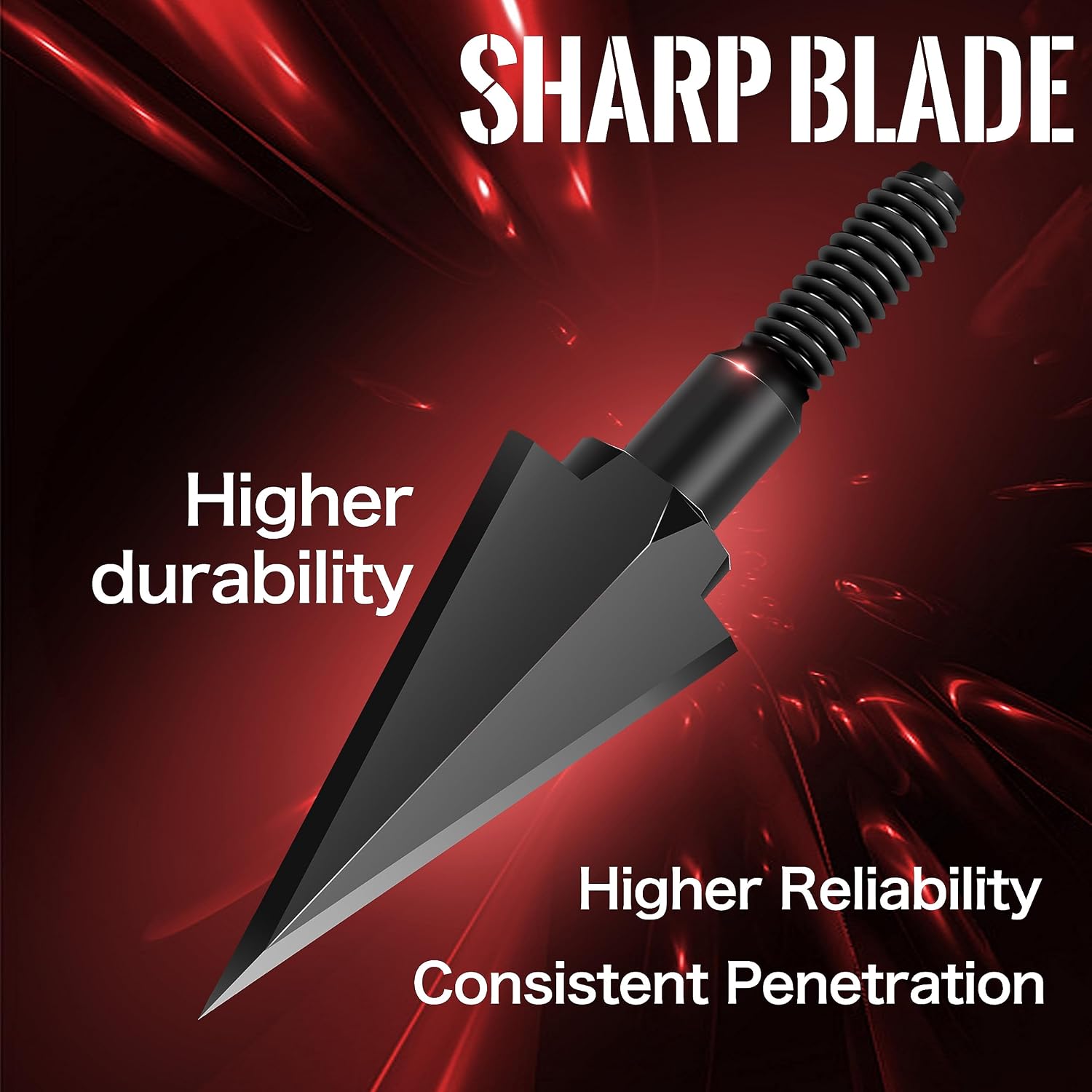 Broadheads 100/120/125/150 Grain Traditional Archery Arrow Tips for Compound, Recurve Bow & Crossbow, Pack of 12